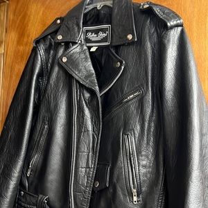 Men’s Black leather jacket
